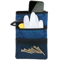 Multi poches zippées Sport balle de golf tés organisateur pochette sac Clip crochet aux sacs balle de Golf pochette sac