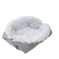 Tapis de chien de lit de caisse de chien anti-dérapant lavable pour dormir des lits doux d'animal familier de peluche coussin moelleux de chenil
