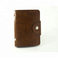 Mini portefeuille de poche porte-cartes en cuir PU