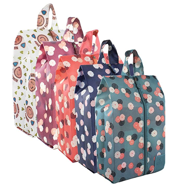 Organisateur de sacs à chaussures de voyage portables Stockage d'économie d'espace en nylon imperméable