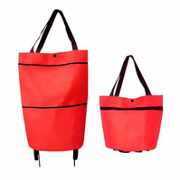 Vente en gros sac à provisions pliable chariot de marché logo personnalisé chariot sacs à provisions