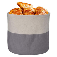 Porte-sac à pain rond en coton réutilisable Durable personnalisé sac de rangement de panier à pain en toile recyclée Eco pour le pain