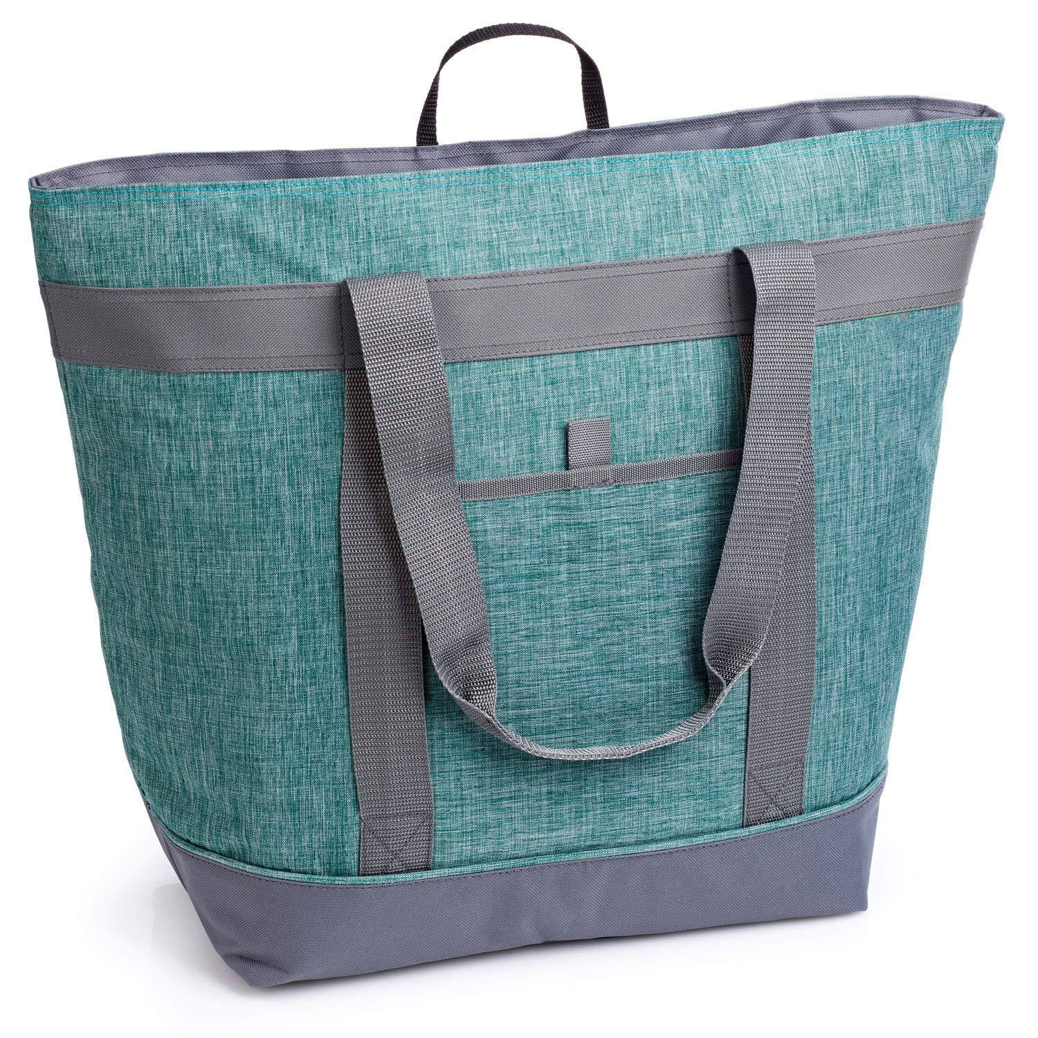 Sac à lunch isotherme souple de qualité supérieure sac de livraison de nourriture d'épicerie isolé thermiquement sac de voyage sac isotherme de plage fourre-tout
