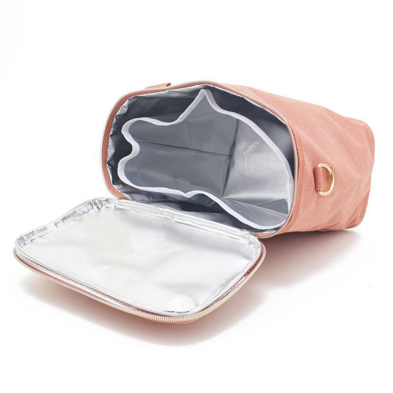 Logo en gros sac à lunch isotherme isotherme pour femmes avec conteneurs, boîte à lunch réutilisable pour la plage de travail