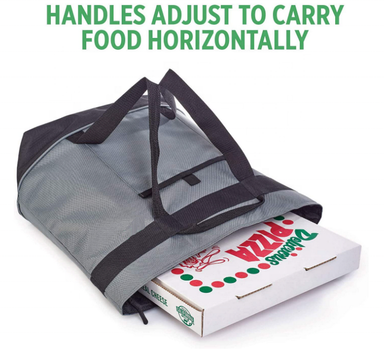 Grand sac de livraison de pizza portable avec isolation en mousse thermique sac isotherme fourre-tout de plage souple de qualité supérieure