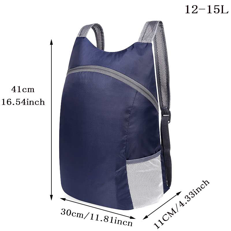Sac à dos léger pliable sac à dos Wasserdicht Camping Sports randonnée sacs à dos avec petite pochette Portable pour hommes voyage