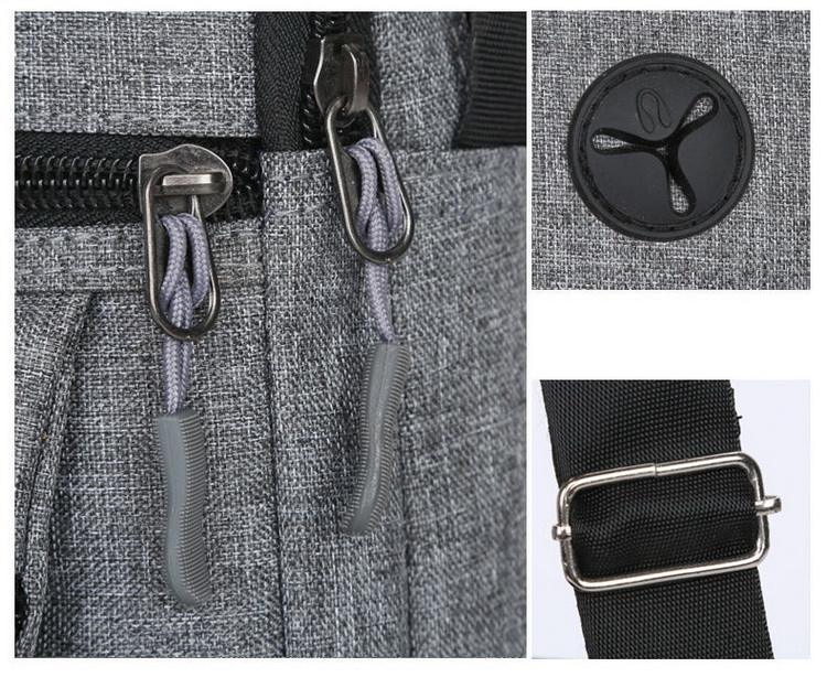 Sac à bandoulière multifonctionnel à la mode pour hommes oxford sac à bandoulière latéral avec poches personnalisées