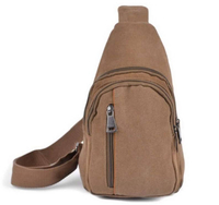 Nouveau sac de poitrine de haute qualité sac de messager toile fronde épaule poitrine sac à dos pour femmes hommes collèges