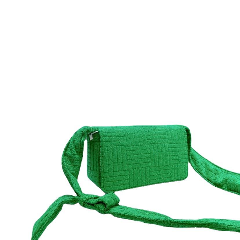 Style français loisirs rabat monogramme serviette tissu petit sac à bandoulière carré personnalisé moelleux concepteur Boho fourrure bandoulière sac à main