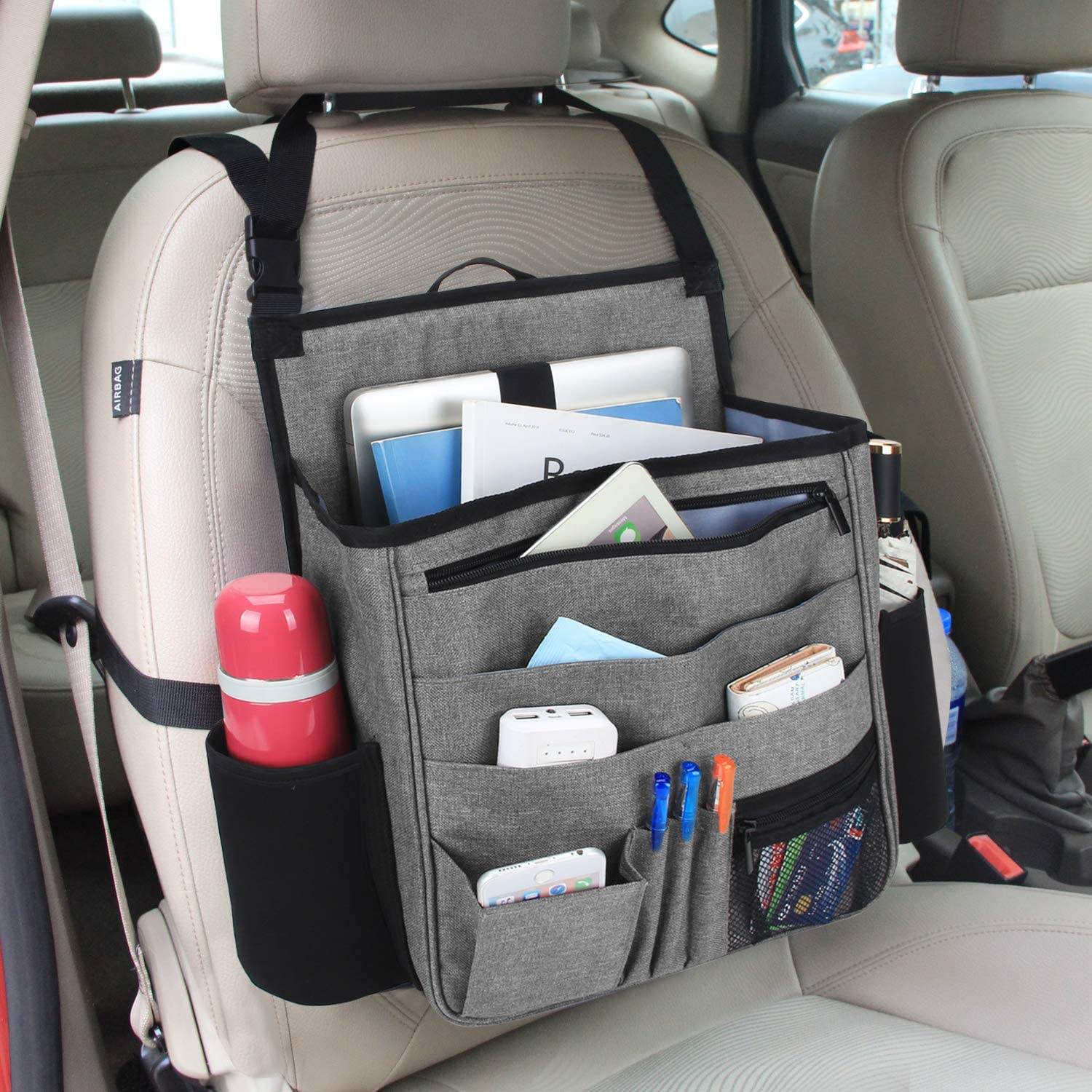 Heavy Duty Car Tools Car Seat Gap Boot Organizer Car Organizer Storage Avec Ordinateur Portable Dédié