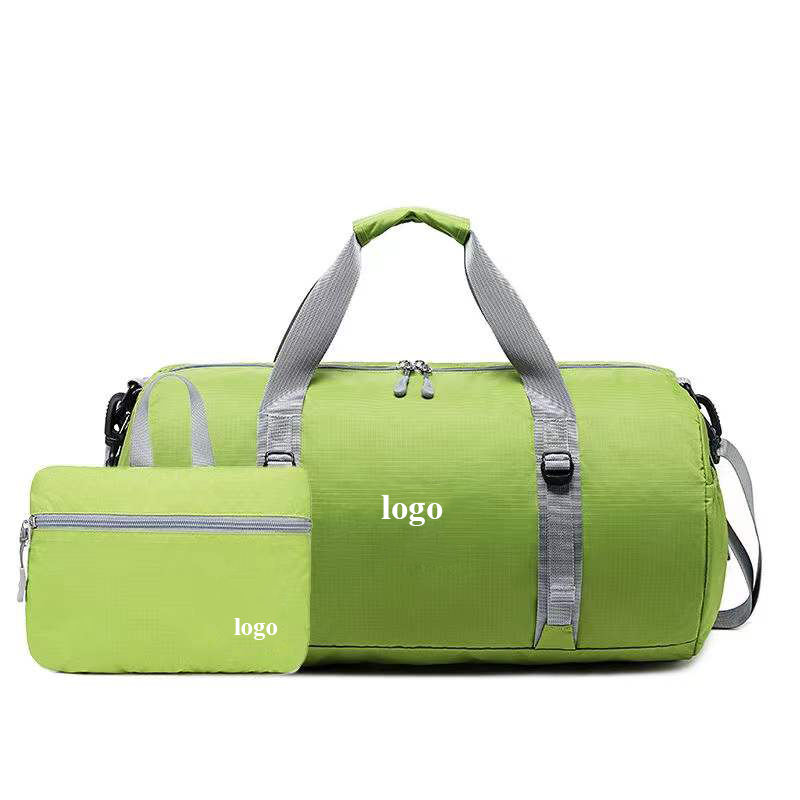 Grand sac de voyage pliable imperméable de marque privée avec poches intérieures 16 et 18 pouces sac de sport léger