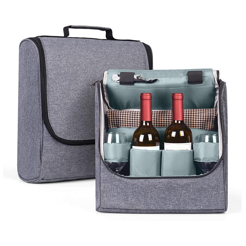 Amazon's New 2 Bottles Wine Cooler Bag Outdoor Portable Waterproof Multi-function Isolation Bag