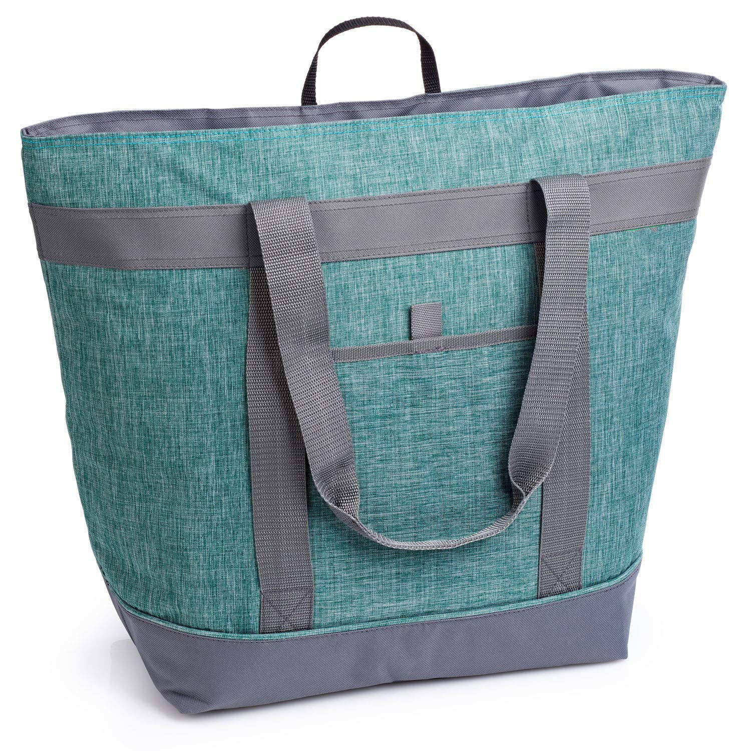 Sac à lunch isotherme souple de qualité supérieure sac de livraison de nourriture d'épicerie isolé thermiquement sac de voyage sac isotherme de plage fourre-tout
