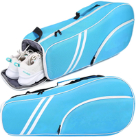 Fabricants sac de Tennis personnalisé sac de raquette de Tennis hommes et femmes Protection et sac de raquette à coussinet fixe avec séparateur de chaussures