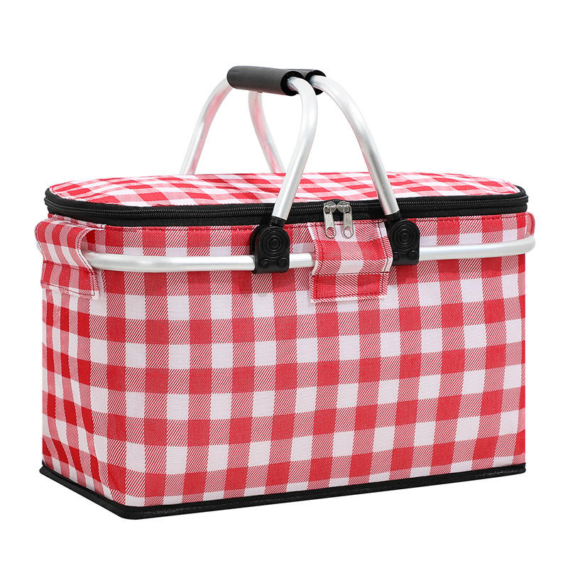 Grand sac d'épicerie pliable portable sac isotherme refroidisseur de déjeuner sac à provisions étanche panier de pique-nique refroidisseur