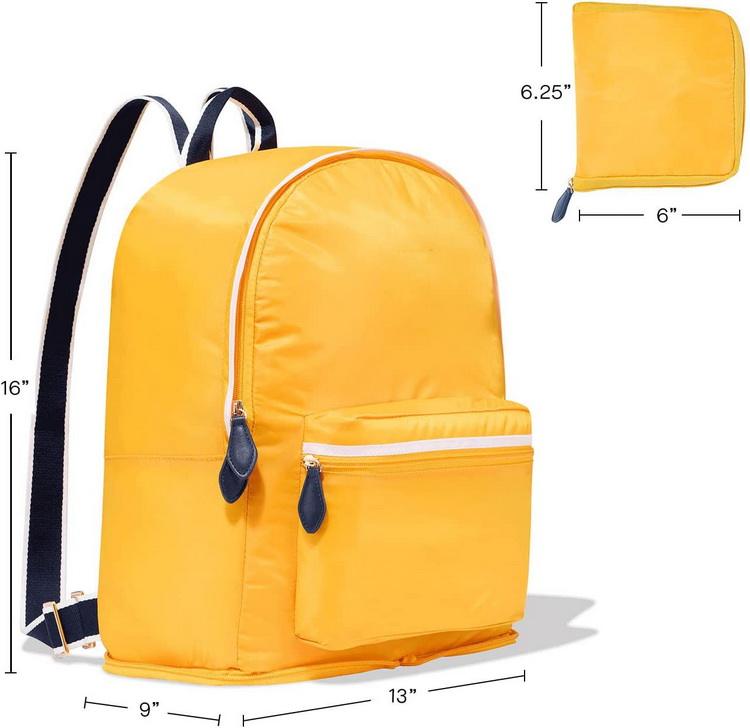 Sac à dos scolaire imperméable léger en gros sac de voyage pliable en nylon décontracté pour sports de plein air