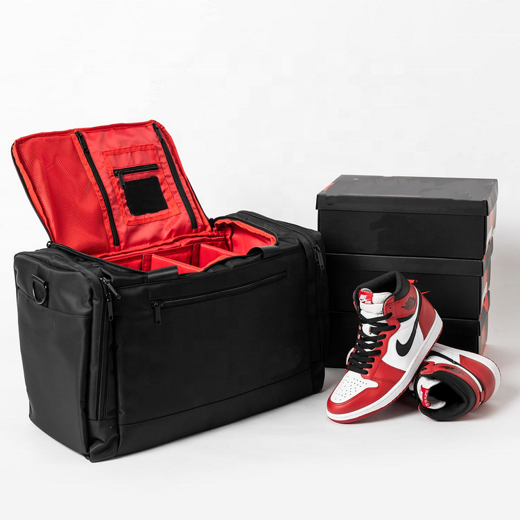 Sac de sport de voyage Premium Sneaker Duffel avec 3 séparateurs de compartiments réglables pour chaussures, vêtements et salle de sport
