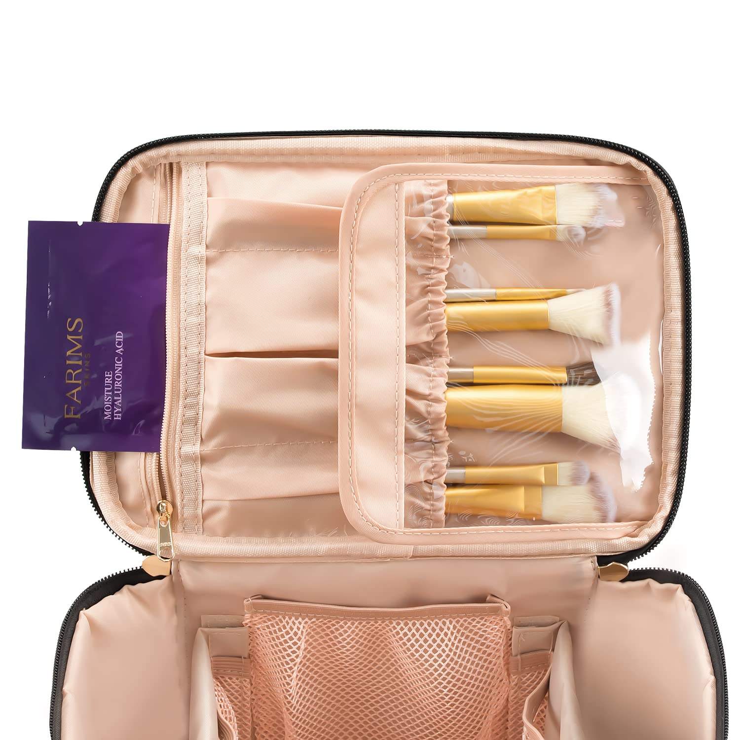 Organisateur de stockage de cosmétiques multifonctionnel trousse de maquillage grands sacs à cosmétiques de voyage pour femmes