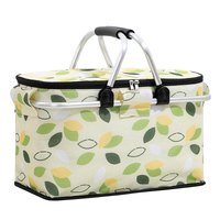 Grand sac d'épicerie pliable portable sac isotherme refroidisseur de déjeuner sac à provisions étanche panier de pique-nique refroidisseur