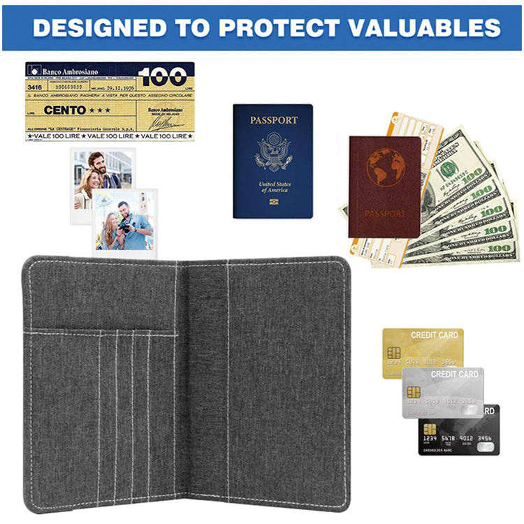 Voyage personnalisé voyage d'affaires organisateur pochette hommes luxe en cuir porte-carte de crédit passeport portefeuille
