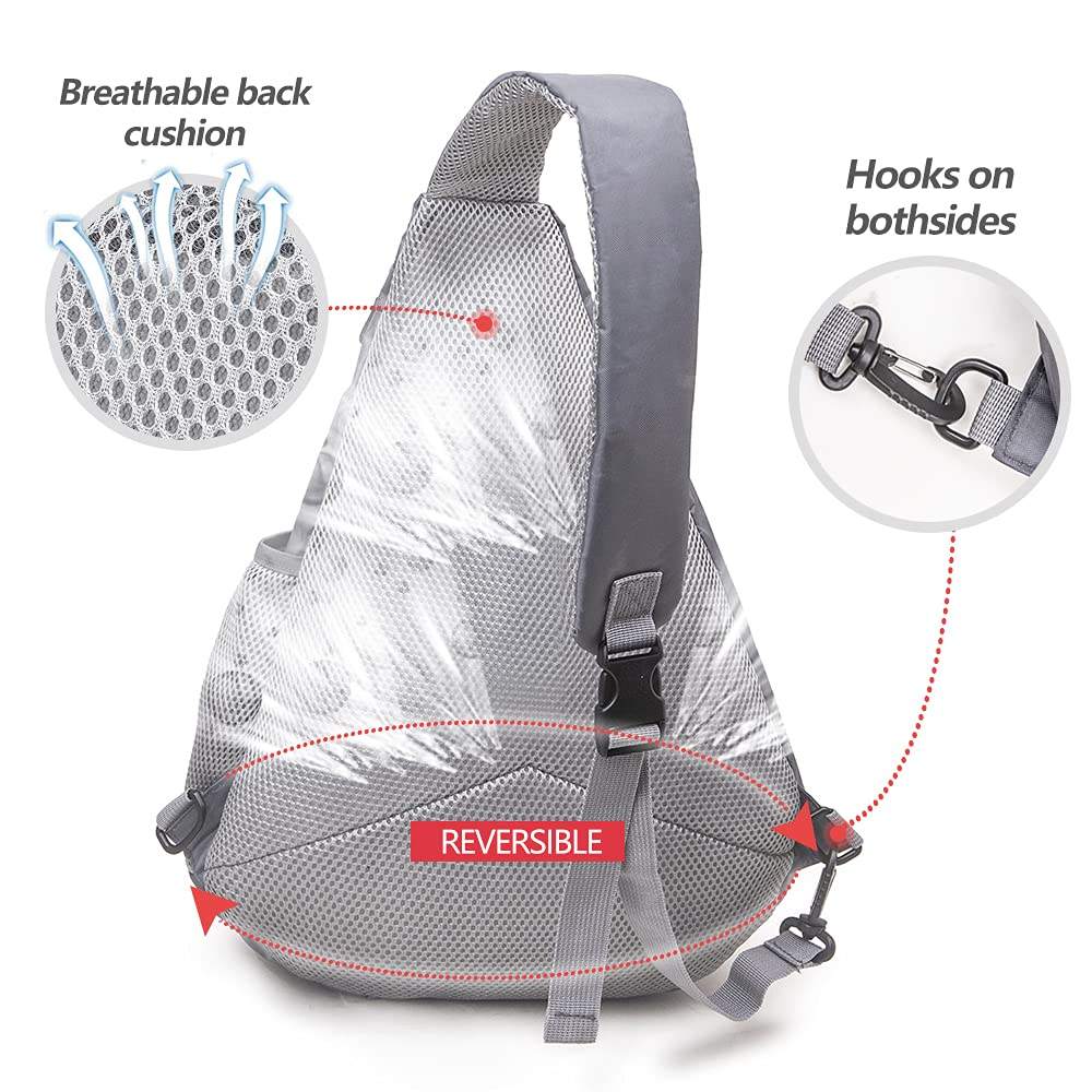 Sac à bandoulière personnalisé étanche sac à bandoulière léger voyage randonnée sac à dos pour femmes hommes enfant gris