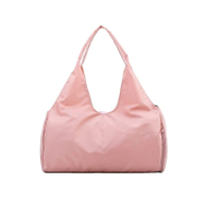 Mode Nylon étanche Sports Gym Fitness sac avec boîte à chaussures Logo personnalisable sac polochon Portable sac de voyage pour femmes