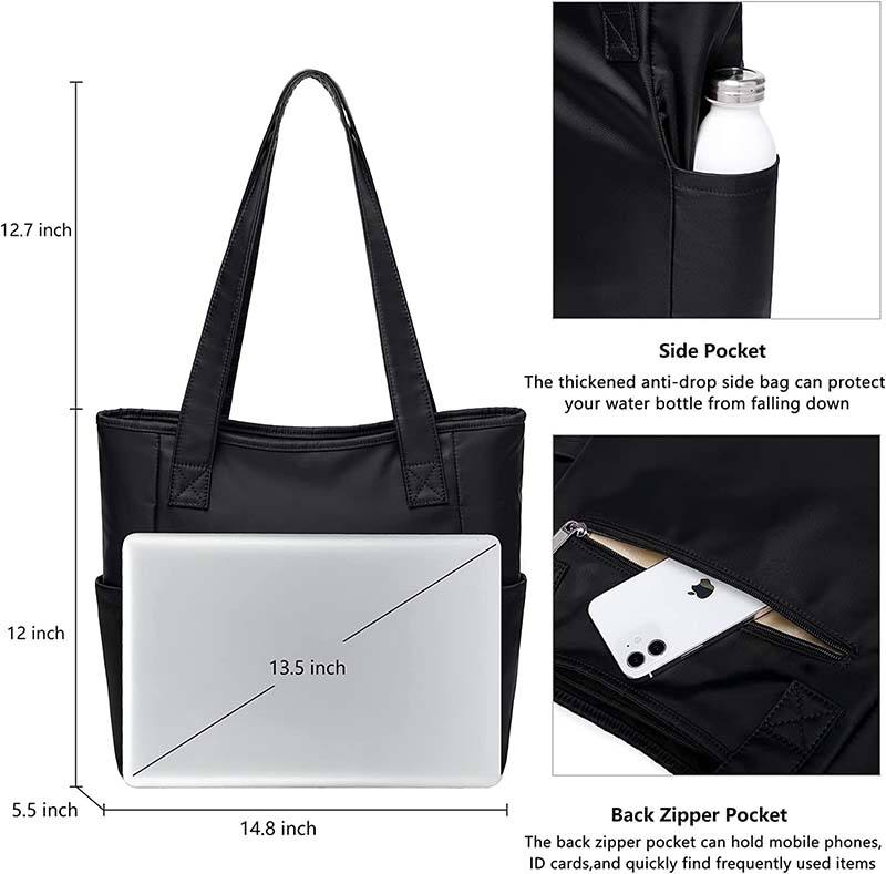 mode femmes personnalisé impression par sublimation logo sac fourre-tout sac à main grand sac à bandoulière de voyage avec compartiment pour ordinateur portable