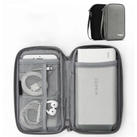 câble usb portable personnalisé banque d'alimentation disque dur écouteurs organisateur sac pour voyage
