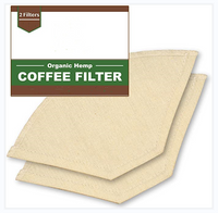 Filtres à café en tissu de chanvre biologique verser sur des filtres à café coniques réutilisables pour cafetières goutte à goutte