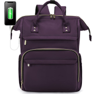 Sac à dos pour ordinateur portable pour femmes sacs de voyage de mode sac de travail pour ordinateur d'affaires avec Port USB