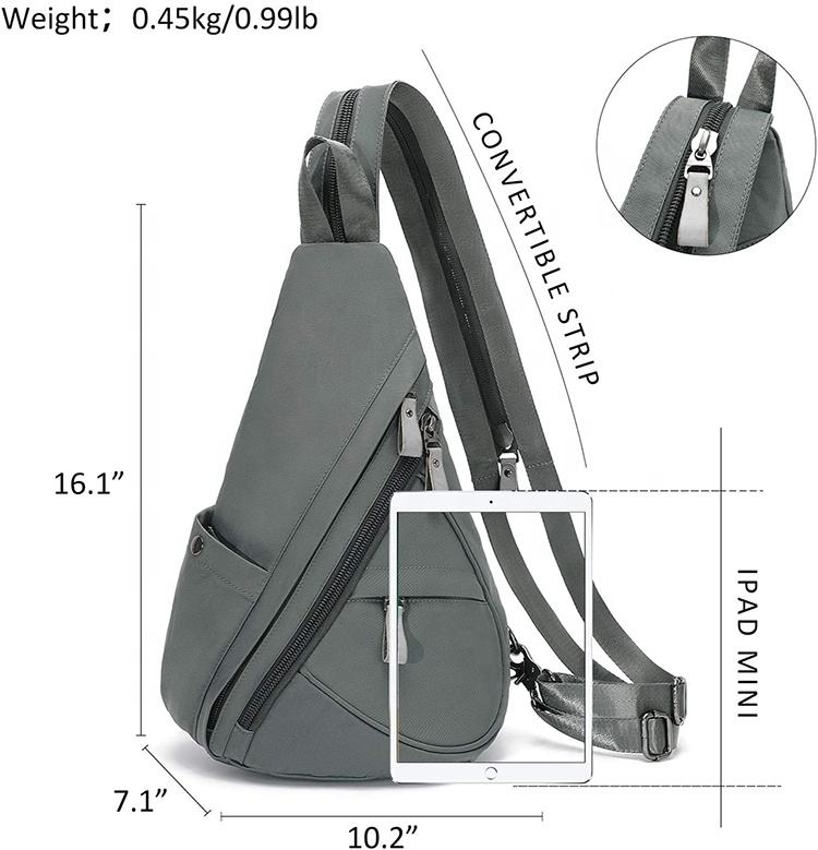 Petit sac à dos d'épaule à bandoulière extérieur personnalisé cyclisme randonnée voyage sac à bandoulière sac de poitrine Logo