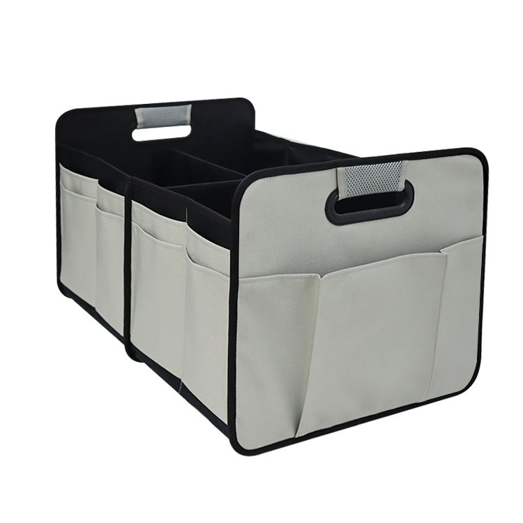Boîte de rangement de coffre de voiture robuste organisateur de dossier de siège de voiture boîte de rangement de cargaison organisateur de coffre de voiture pliable