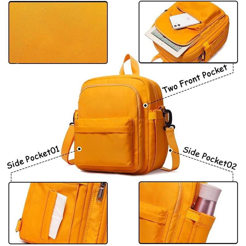 Orange mode bureau isolé boîtes à lunch sac papier d'aluminium refroidisseur alimentaire sac à dos sacs thermiques pour les écoliers