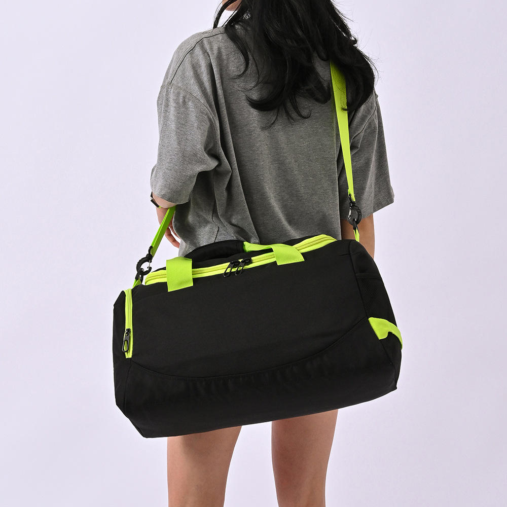 sac de sport rose personnalisé avec compartiment à chaussures et poche humide grand sac de sport de voyage pour femme