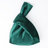 Sacs à main Vintage sac de poignet pour femmes Corée Style japonais noeud sac fourre-tout velours sac cosmétique